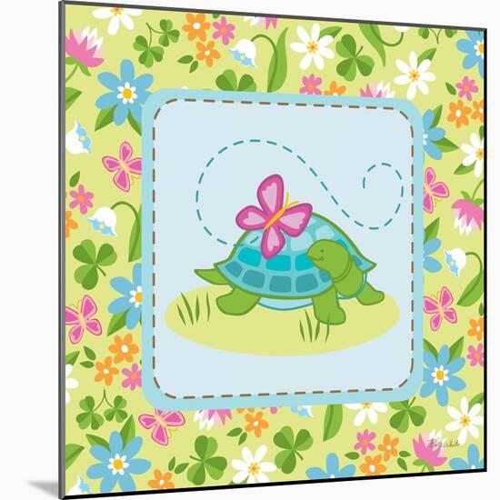 Meadow Turtle I-Betz White-Mounted Art Print