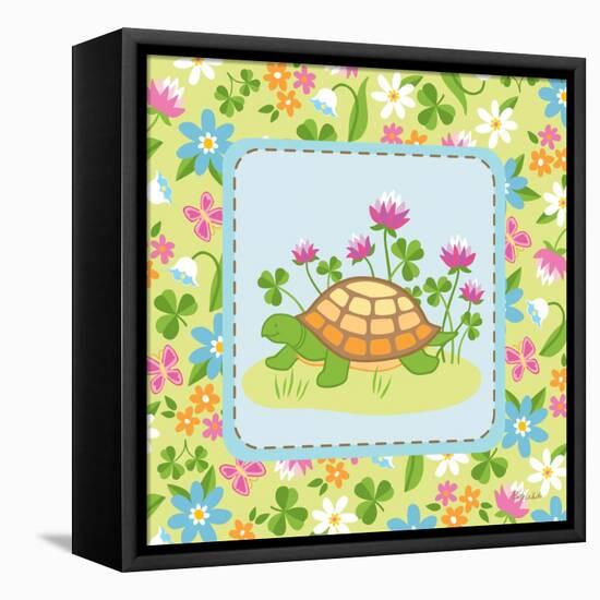 Meadow Turtle II-Betz White-Framed Stretched Canvas