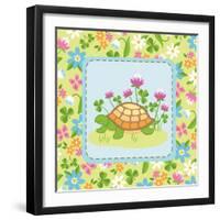 Meadow Turtle II-Betz White-Framed Art Print