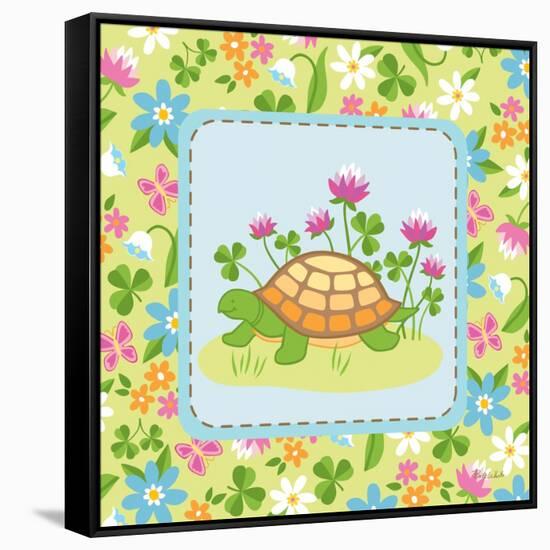Meadow Turtle II-Betz White-Framed Stretched Canvas