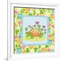 Meadow Turtle II-Betz White-Framed Art Print