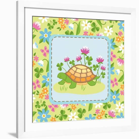 Meadow Turtle II-Betz White-Framed Art Print