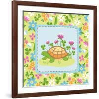 Meadow Turtle II-Betz White-Framed Art Print