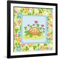 Meadow Turtle II-Betz White-Framed Art Print