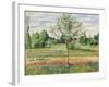 Meadow with Grey Horse, Eragny, 1893-Camille Pissarro-Framed Giclee Print