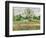 Meadow with Grey Horse, Eragny, 1893-Camille Pissarro-Framed Premium Giclee Print