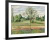 Meadow with Grey Horse, Eragny (Le Pré avec Cheval Gris, Eragny). 1893-Camille Pissarro-Framed Giclee Print