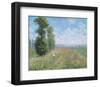 Meadow with Poplars, about 1875-Claude Monet-Framed Art Print