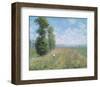 Meadow with Poplars, about 1875-Claude Monet-Framed Art Print