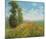 Meadow With Poplars-Claude Monet-Mounted Art Print