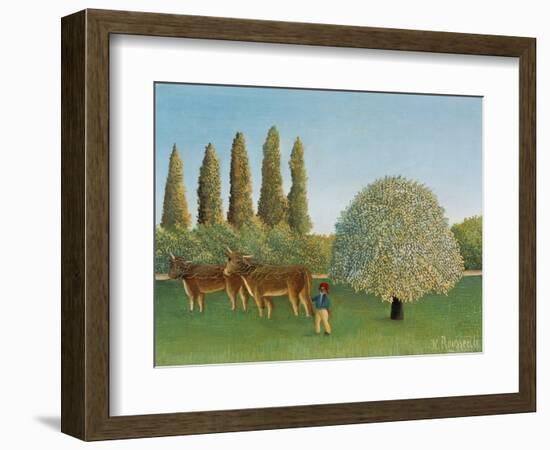 Meadowland (The Pasture)-Henri Rousseau-Framed Giclee Print