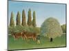 Meadowland (The Pasture)-Henri Rousseau-Mounted Giclee Print