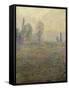 Meadows at Giverny-Claude Monet-Framed Stretched Canvas