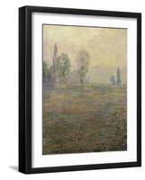 Meadows at Giverny-Claude Monet-Framed Art Print