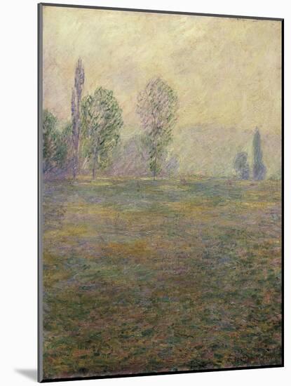 Meadows at Giverny-Claude Monet-Mounted Art Print