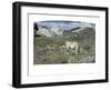 Meadows in Spring-Giovanni Segantini-Framed Art Print