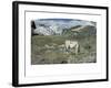 Meadows in Spring-Giovanni Segantini-Framed Art Print