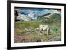 Meadows in Spring-Giovanni Segantini-Framed Giclee Print