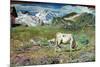 Meadows in Spring-Giovanni Segantini-Mounted Giclee Print