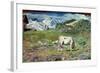 Meadows in Spring-Giovanni Segantini-Framed Giclee Print