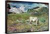 Meadows in Spring-Giovanni Segantini-Framed Stretched Canvas