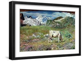 Meadows in Spring-Giovanni Segantini-Framed Giclee Print