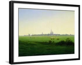 Meadows near Greifswald-Caspar David Friedrich-Framed Giclee Print