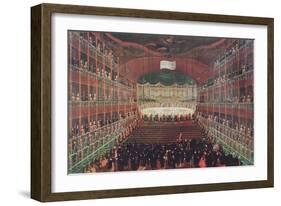 Meal at the San Benedetto Theatre-Gabriele Bella-Framed Giclee Print