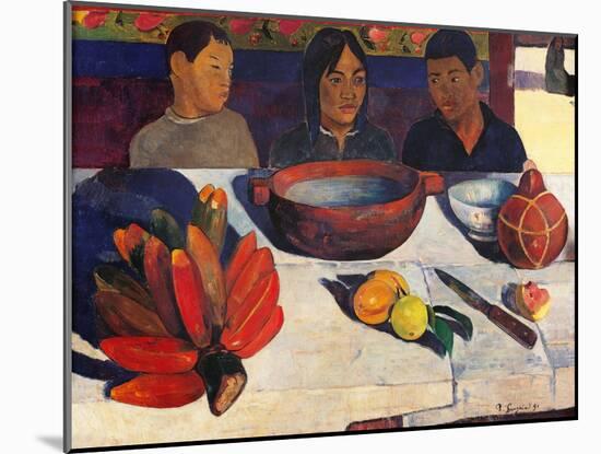 Meal, Bananas-Paul Gauguin-Mounted Art Print