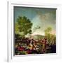 Meal on the Banks of the River Manzanares, 1776-Francisco de Goya-Framed Giclee Print