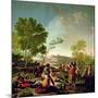 Meal on the Banks of the River Manzanares, 1776-Francisco de Goya-Mounted Giclee Print