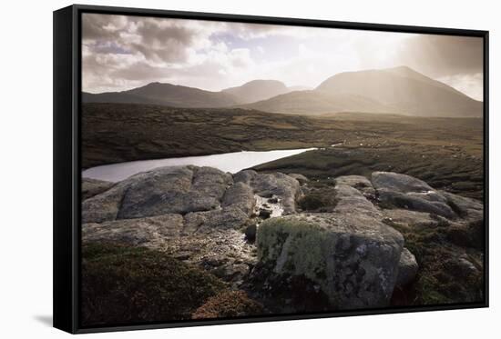 Mealisval Hill, West Coast, Isle of Lewis, Outer Hebrides, Scotland, United Kingdom, Europe-Patrick Dieudonne-Framed Stretched Canvas