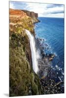 Mealt Falls and Kilt Rock, Isle of Skye, Inner Hebrides, Scotland, United Kingdom, Europe-Karen Deakin-Mounted Premium Photographic Print