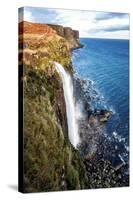 Mealt Falls and Kilt Rock, Isle of Skye, Inner Hebrides, Scotland, United Kingdom, Europe-Karen Deakin-Stretched Canvas