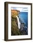 Mealt Falls and Kilt Rock, Isle of Skye, Inner Hebrides, Scotland, United Kingdom, Europe-Karen Deakin-Framed Photographic Print