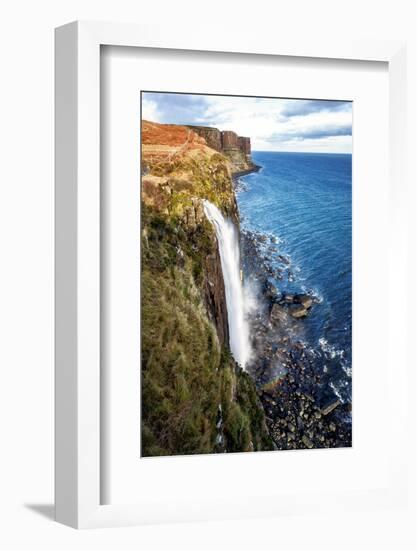 Mealt Falls and Kilt Rock, Isle of Skye, Inner Hebrides, Scotland, United Kingdom, Europe-Karen Deakin-Framed Photographic Print