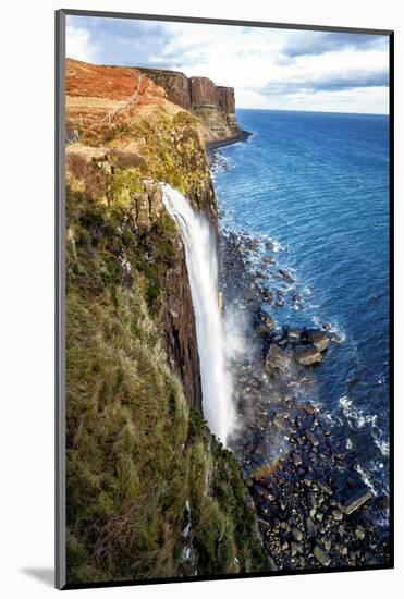 Mealt Falls and Kilt Rock, Isle of Skye, Inner Hebrides, Scotland, United Kingdom, Europe-Karen Deakin-Mounted Photographic Print