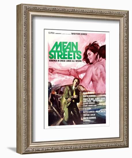 Mean Streets-null-Framed Art Print