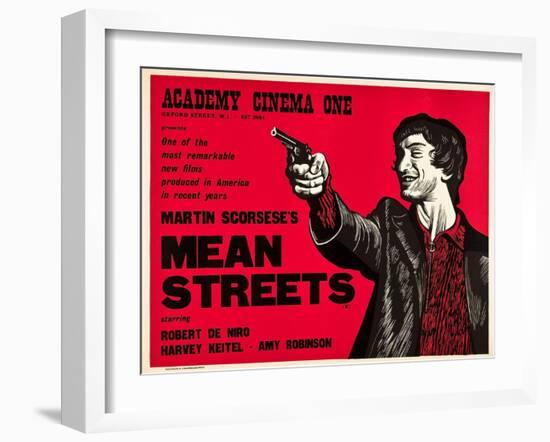 Mean Streets-null-Framed Art Print