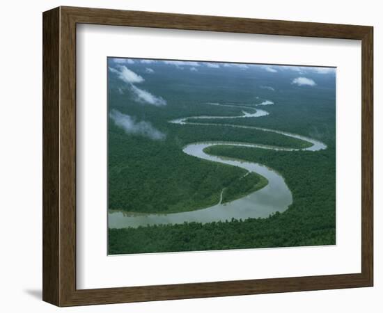 Meandering River, Irian Jaya, Indonesia, Southeast Asia-Leimbach Claire-Framed Photographic Print