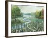 Meandering Stream-null-Framed Art Print