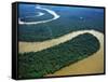 Meandering Tigre River-Layne Kennedy-Framed Stretched Canvas