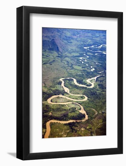 Meandering Wamena River, Baliem Valley, West Papua, Indonesia-Reinhard Dirscherl-Framed Photographic Print