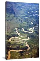 Meandering Wamena River, Baliem Valley, West Papua, Indonesia-Reinhard Dirscherl-Stretched Canvas