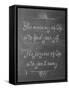 Meaning of Life Chalk-Leslie Wing-Framed Stretched Canvas