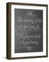 Meaning of Life Chalk-Leslie Wing-Framed Giclee Print