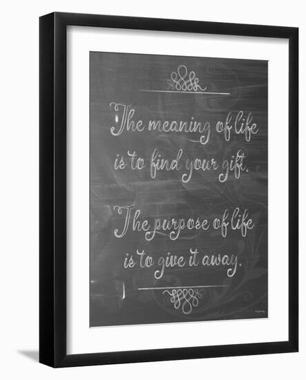 Meaning of Life Chalk-Leslie Wing-Framed Giclee Print