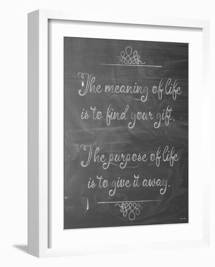 Meaning of Life Chalk-Leslie Wing-Framed Giclee Print