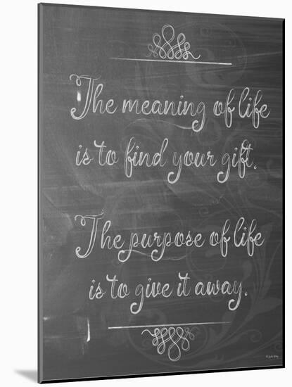 Meaning of Life Chalk-Leslie Wing-Mounted Giclee Print