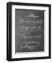 Meaning of Life Chalk-Leslie Wing-Framed Premium Giclee Print